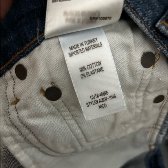 Agolde Nico High Rise Slim Jeans Fixation Size 24 - Picture 11 of 11